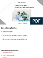 Complicationts of Cataract Surgery (Other Anterior Segment Complications)