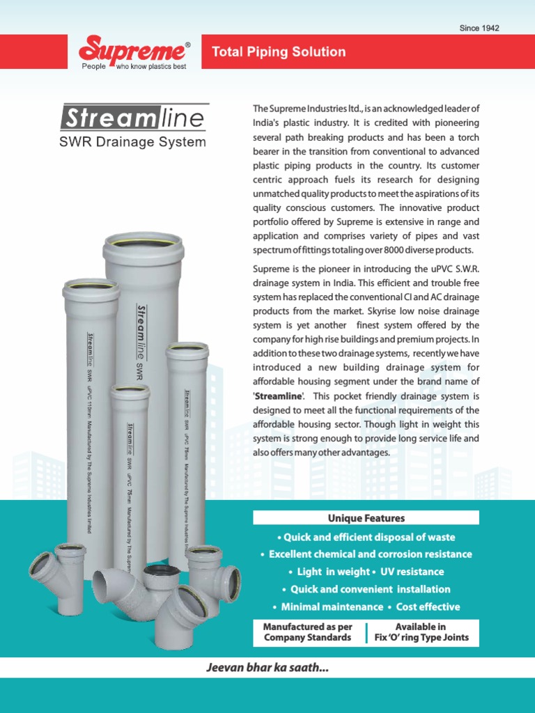 Streamline SWR (S) - Rev - 00-04-2019 PDF | PDF | Tap (Valve) | Pipe ...