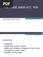 The Trade Union Act, 1926