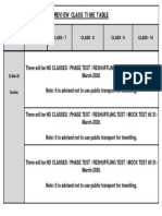 Review Class Time Table Class 6 To 10 17 Mar To 22 March 2020