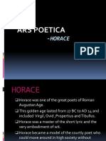 Ars Poetica: - Horace