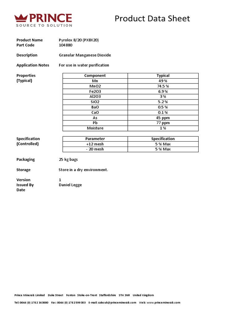 Product Data Sheet: Product Name Part Code Description Application ...