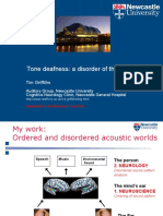 Tone Deafness: A Disorder of The Mind's Ear: Tim Griffiths