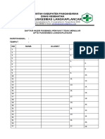 Daftar Hadir Posbindu PTM