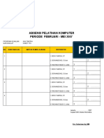 Daftar Hadir Instruktur Pel - Kom