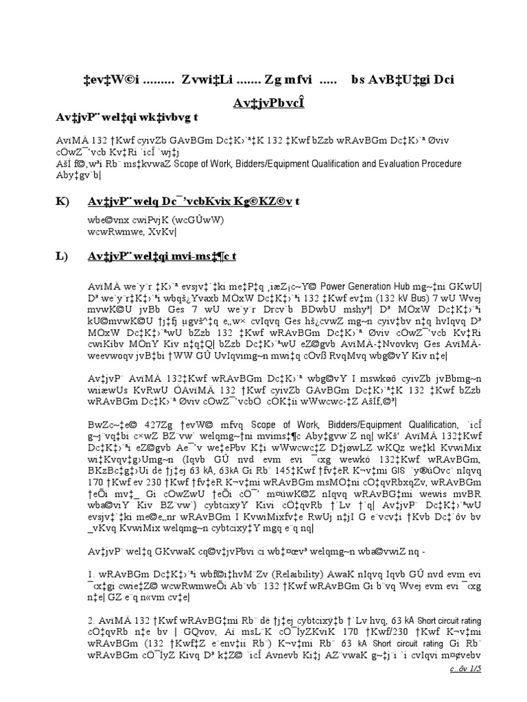 Working Paper 1 Electrical Substation United States Dollar