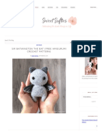 Sir Batwington The Bat (Free Amigurumi Crochet Pattern) - Sweet Softies - Amigurumi and Crochet PDF