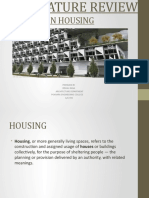 Literature Review On Housing July 7 2020