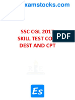 SSC CGL 2017 Skill Test Copy Dest and CPT