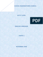 English - November - 2006 - Paper - 2 2 PDF