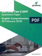 CGL 2017 Tier II English 20 Feb 2018 Question Paper PDF PDF 21 99