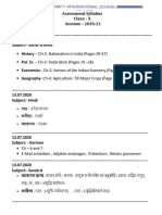 Ba97a - Assessment Syllabus CLASS X