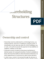 Shareholding Structures