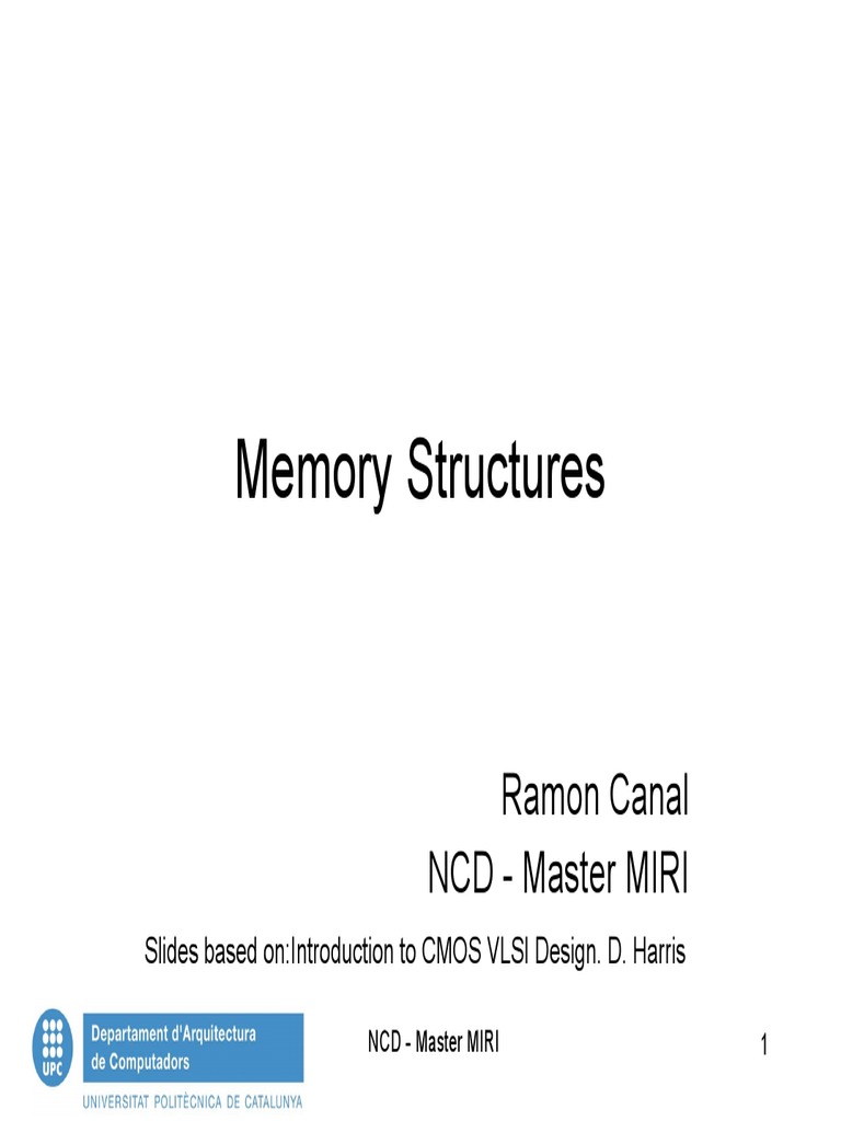 03-Memory Structures PDF | PDF | Flash Memory | Read Only Memory