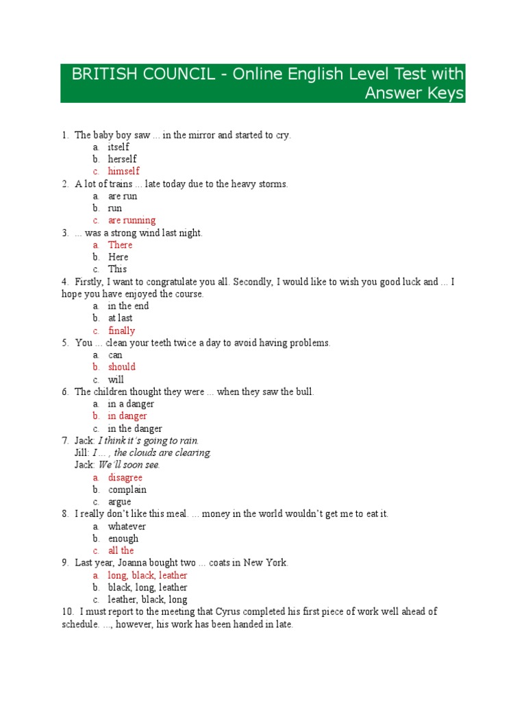 British council answers pdf pdf