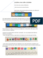 Reproduire Une Suite Colorée: Déroulement