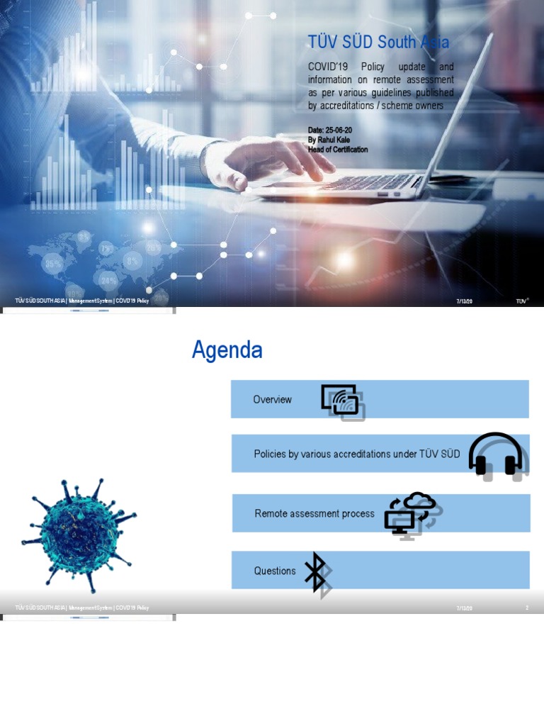 Tuv Sud Covid 19 Policy Tssa Ppsx Audit Risk