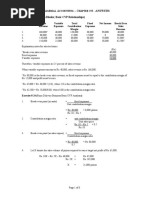 Chapter # 8 Exercise & Problems - Answers