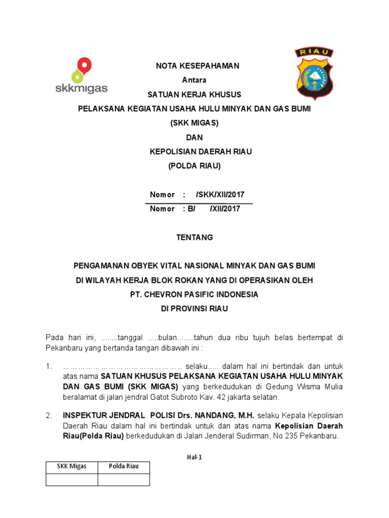 Pengamanan Blok Rokan Riau | PDF | Pengelolaan Keuangan & Uang | Sains ...