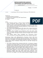 SE Kadisdikbud TTG Perpanjangan BDR Dan Laporan PPDB