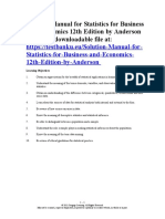 Solution Manual For Statistics For Busin