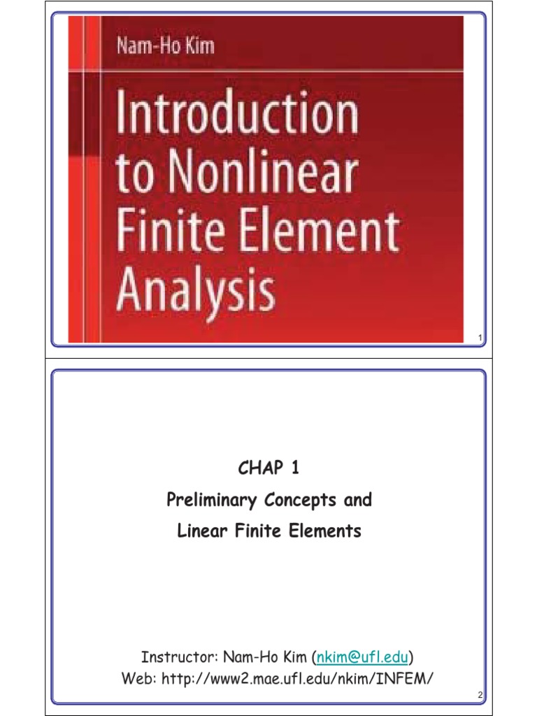 Chap1 PDF | PDF | Finite Element Method | Stress (Mechanics)