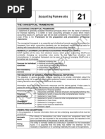 Accounting Frameworks: The Conceptual Framework
