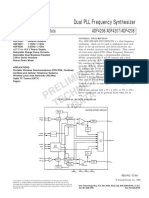 Dual PLL Frequency Synthesizer: Preliminary Technical Data ADF4206/ADF4207/ADF4208