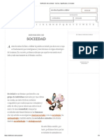 Definición de Sociedad - Qué Es, Significado y Concepto PDF