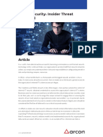 Cyber Security: Insider Threat Analyzed: White Paper