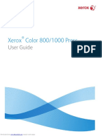Xerox Color 800/1000 Press: User Guide