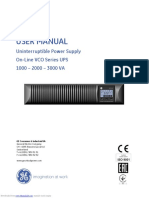 User Manual: Uninterruptible Power Supply On-Line VCO Series UPS 1000 - 2000 - 3000 VA