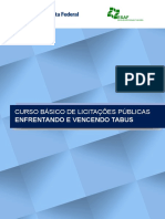 Curso básico de licitações públicas: enfrentando e vencendo tabus