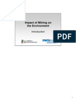 Impact of Mining On The Environment