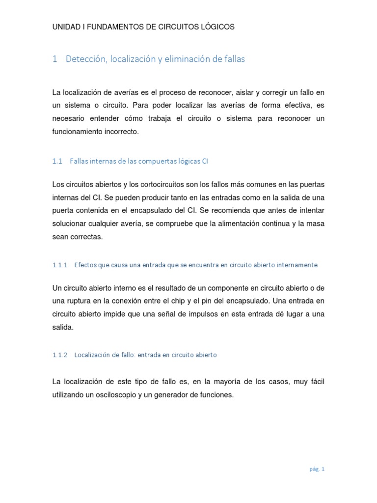 Detección Localización Y Eliminación De Fallas Descargar Gratis Pdf