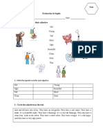 Evaluación de Inglés