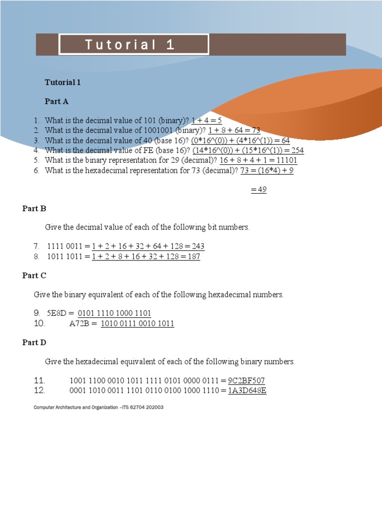 Binary and Hexadecimal Conversion Guide | PDF