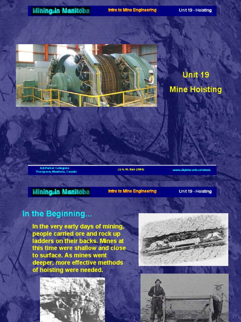 19mine Hoisting PDF Wire Mechanical Engineering