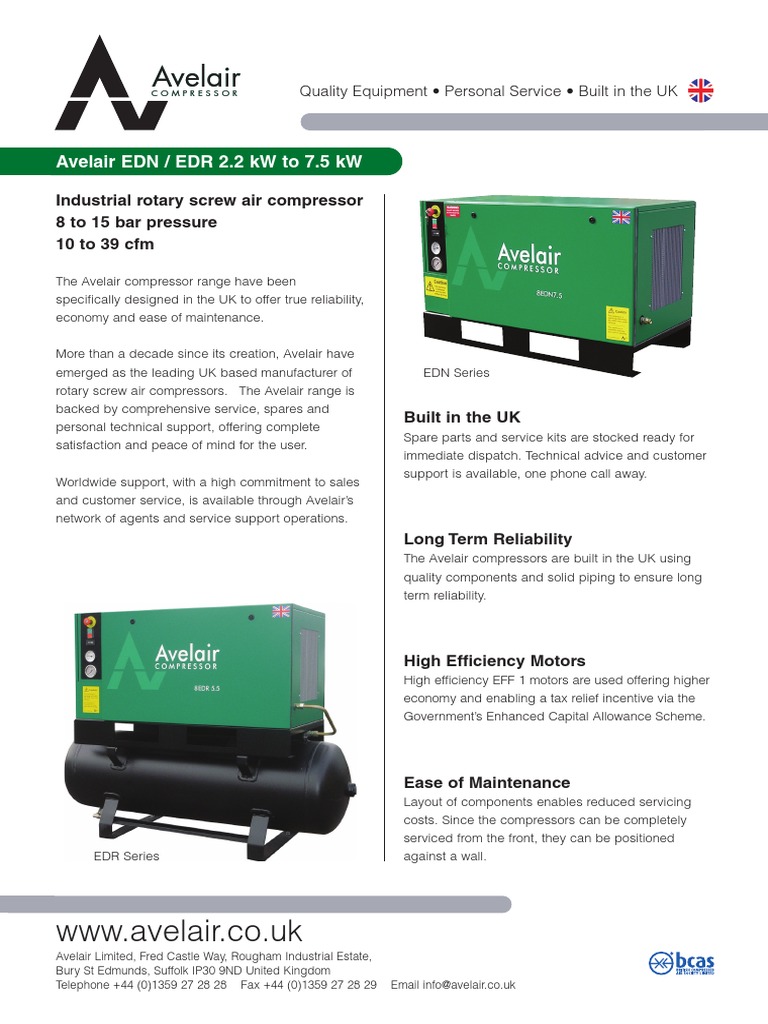 Avelair Edn Edr 2 2 To 7 5 Switch Electric Motor