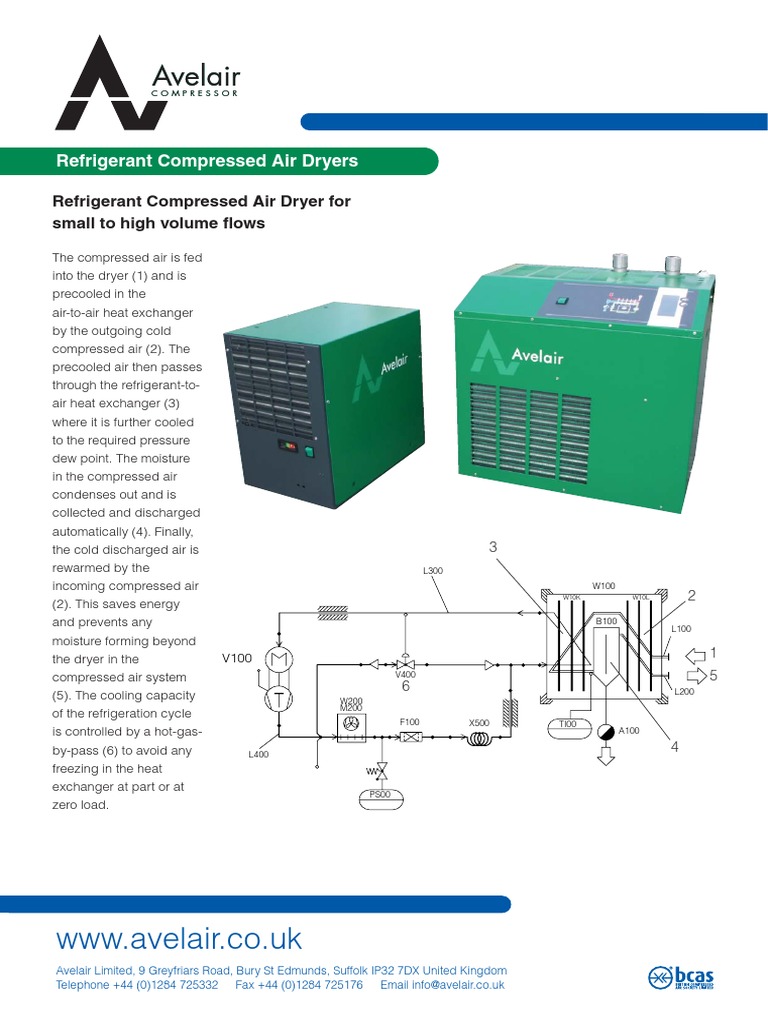 Avelair Refrigerant Dryers Pdf Engineering Thermodynamics Building Engineering