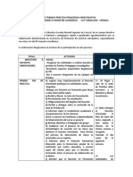 Docentes Orientadores Plan de Trabajo Práctica Pedagógica Investigativa