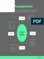 Green and Gray Shapes Photography Course Mind Map PDF