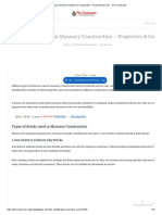 Types of Bricks in Masonry Construction - Properties & Uses - The Constructor PDF