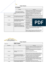 Six Sigma Yellow Belt Team Charter Template