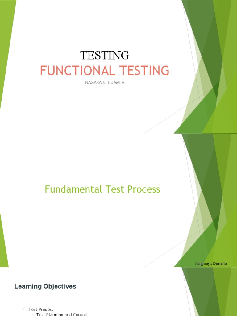 Fundamental Test Process Overview | PDF | Specification (Technical ...