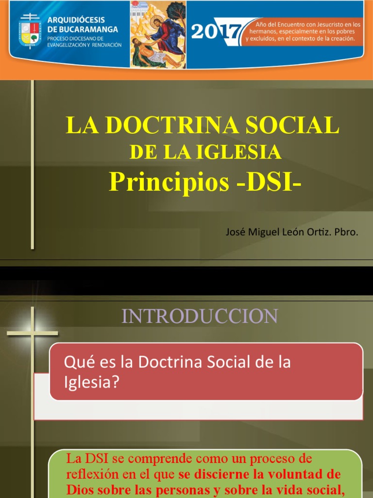 Principios de la Doctrina Social de la Iglesia | PDF | Bien común ...