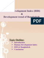 Human Development Index (HDI) & Development Trend of Bangladesh
