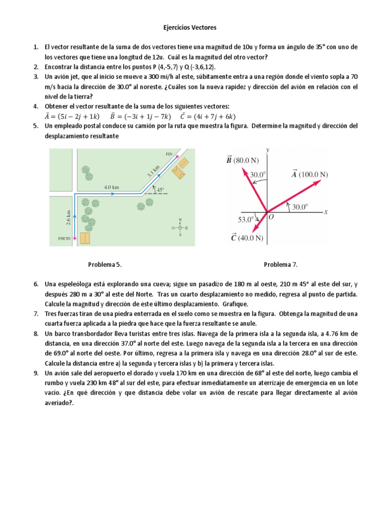 Taller 2B Vectores | PDF