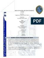 Diagrama de Gantt Obra 2