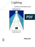 Lighting - Course - PHILIPS - Quantities and Units, Measurements PDF